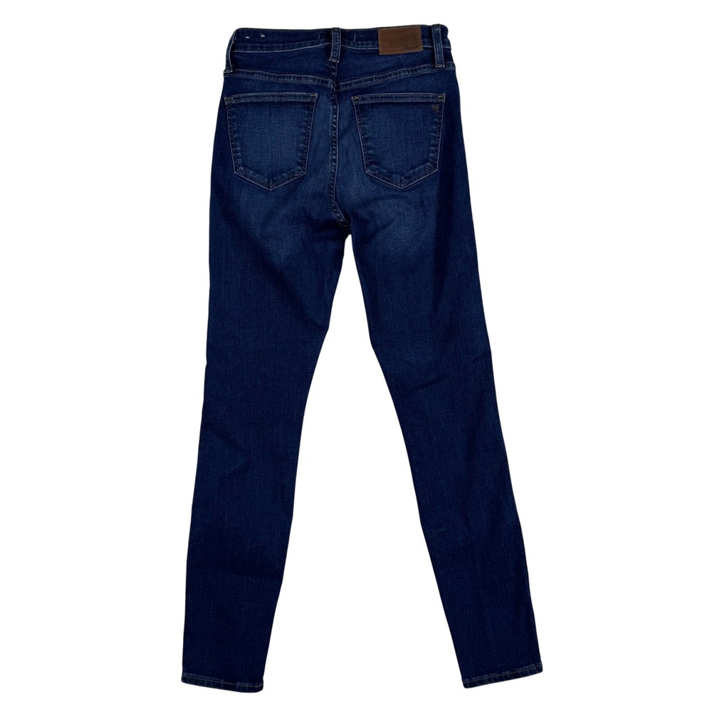 Madewell 10 High Rise Skinny Jeans Dark Wash Womens 27‎ Casual Chic Stretch - Picture 3 of 10
